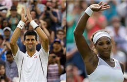 Djokovic, Serena Williams thẳng tiến
